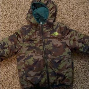 Boys reversible north face winter coat